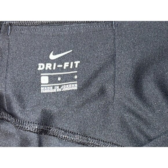 (5/25) Nike Dri-fit Power Capri Performance Legging in Black/Purple Size Large - Picture 5 of 5